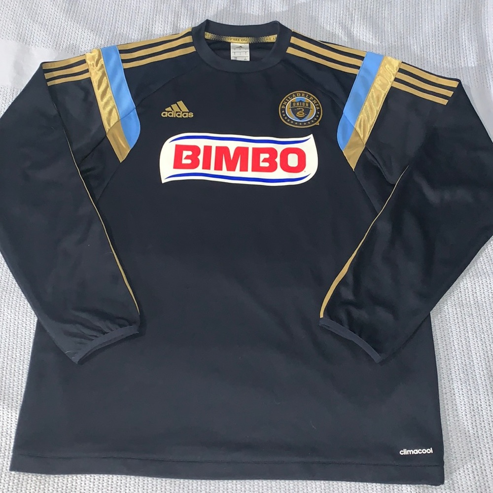 ADIDAS Philadelphia Union Bimbo Soccer Long Sleeve Pullover Size L